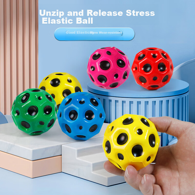 Soumade Elastic Ball, Children's Toy, Bouncy Ball, Outdoor Sports, Stress Relief...