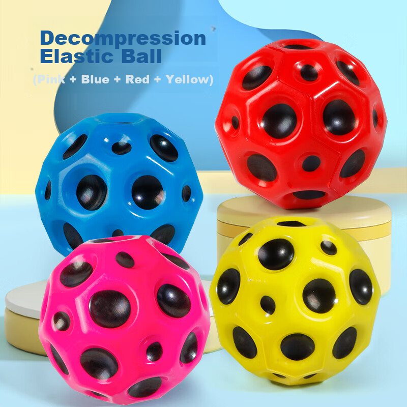 Soumade Elastic Ball, Children's Toy, Bouncy Ball, Outdoor Sports, Stress Relief...