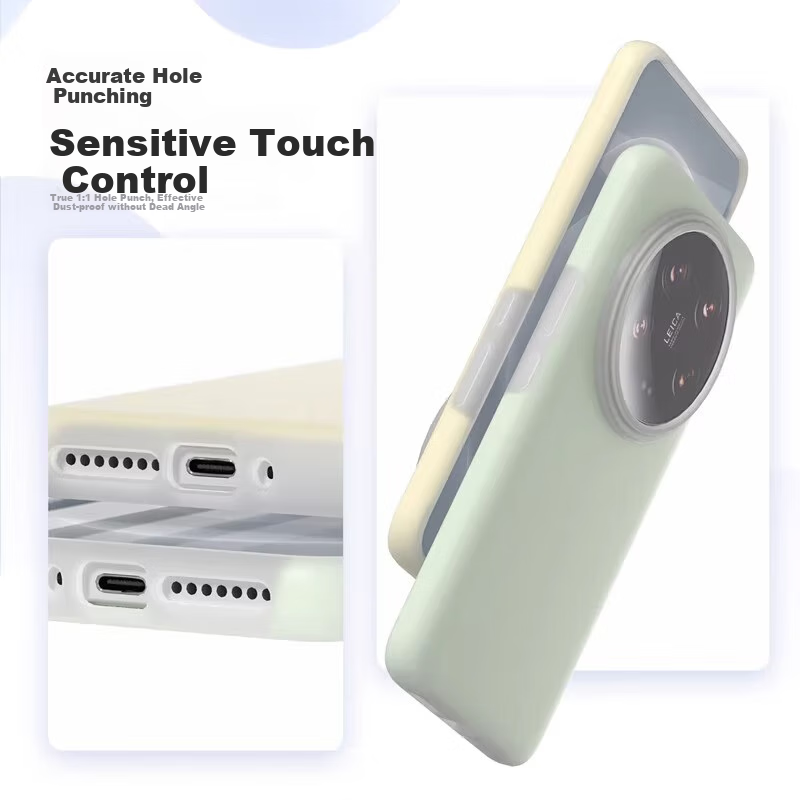 Smorss Jelly White Soft Case for Xiaomi 14 Ultra, Liquid Silicone Full Body Prot...