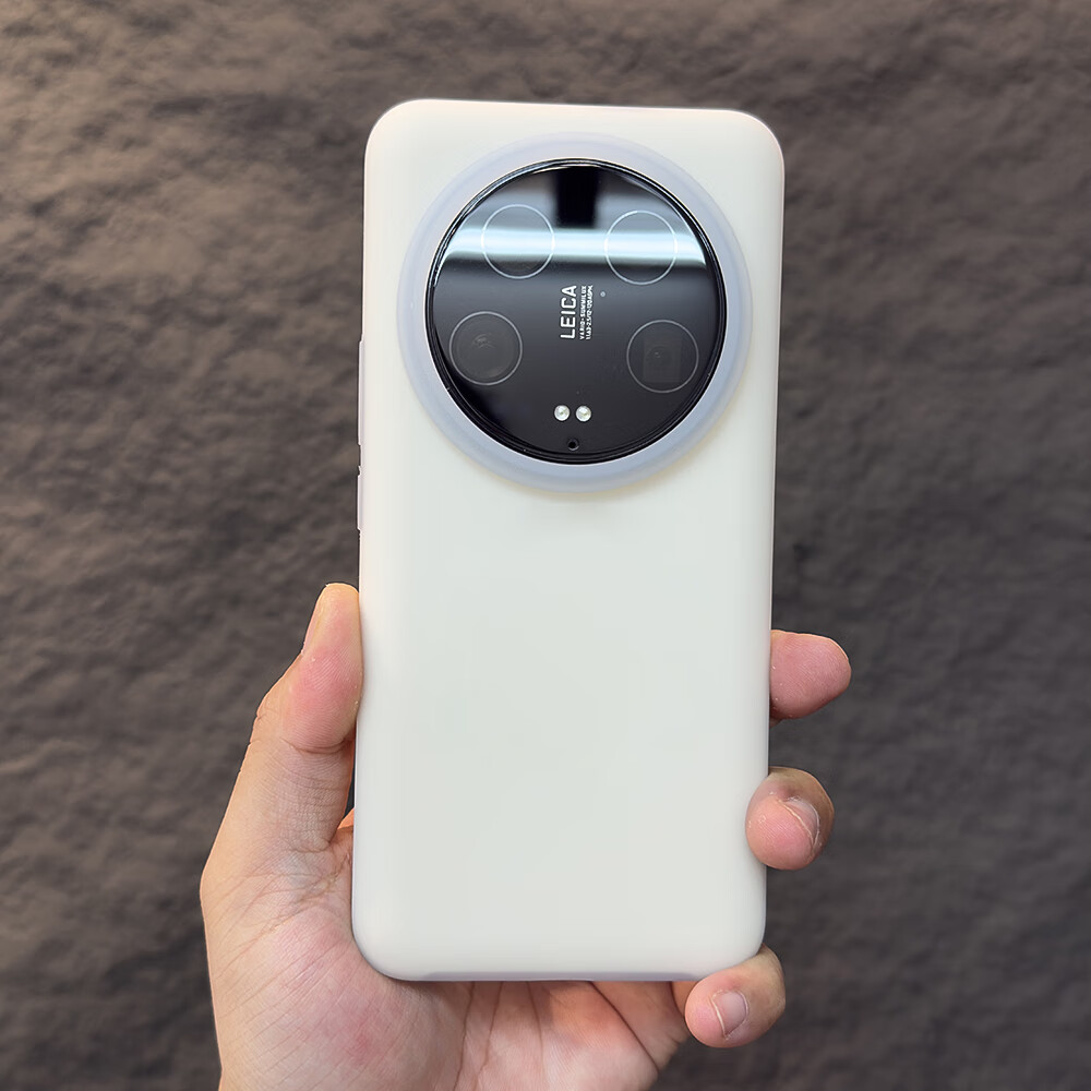 Smorss Jelly White Soft Case for Xiaomi 14 Ultra, Liquid Silicone Full Body Prot...