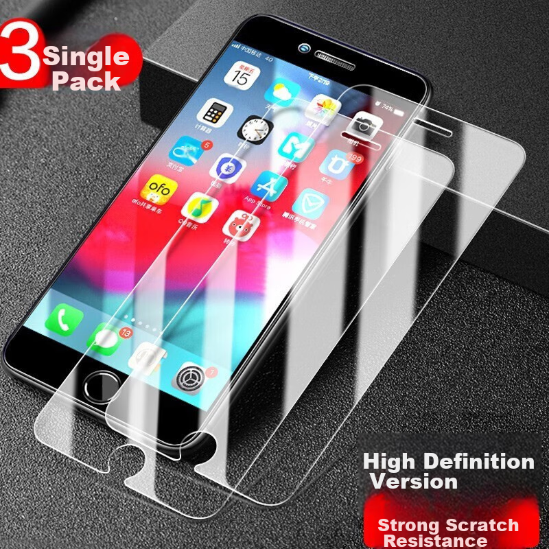 Smorss [3-Pack] Tempered Glass Screen Protector for IPhone 8 Plus/7 Plus/6s Plus...