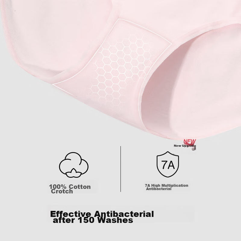 Ubras Light Tummy Control Pure Cotton Antibacterial Crotch High-Waist Triangle P...