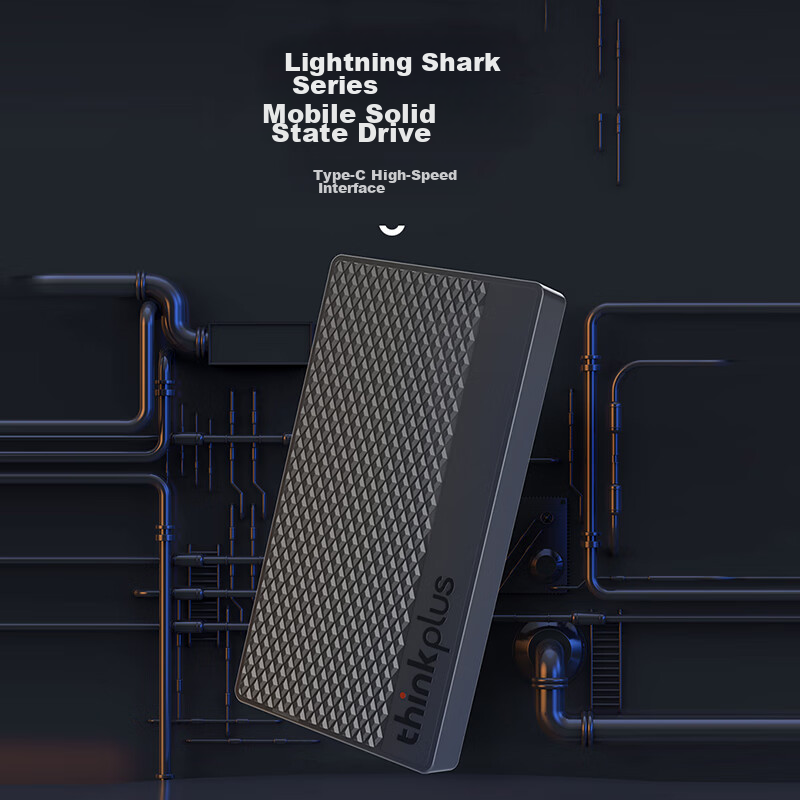 ThinkPlus Lenovo 512GB Portable SSD, Transfer Speed 2100MB/s, High-Speed Compute...
