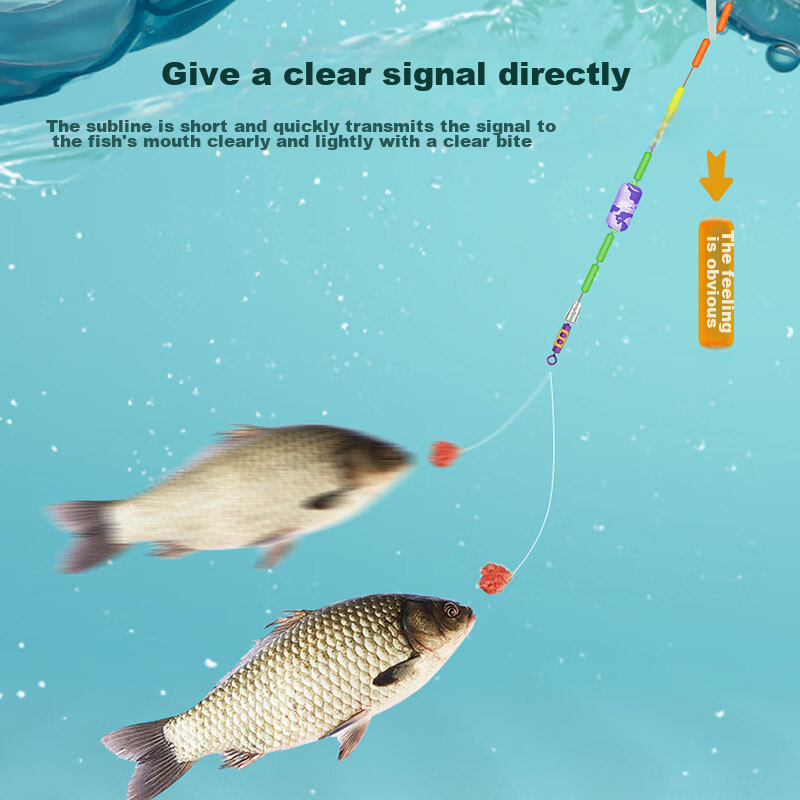 Simago Short Line Double Hook High Sensitivity Leisure Wild Fishing Crucian Carp...