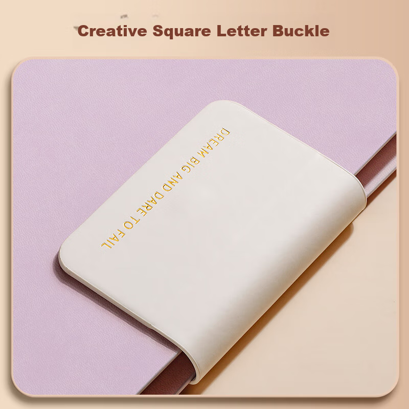 Ujia A4 Loose-leaf Notebook High Appearance Value Simple Soft Leather Thick Hori...