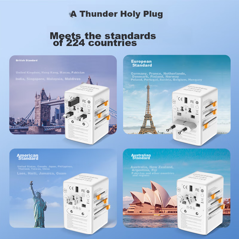 TESSAN PD35W Fast Charging Travel Adapter for International Trips / Multi-Countr...