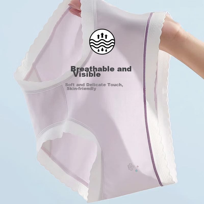 Ailier & Oulula Girls' Underwear, Cotton 80 Count, Seamless, Mint Mambo Shorts,...