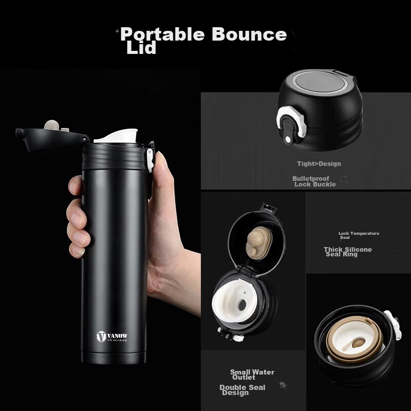 Vanow Smart Insulated Mug for Men And Women, 316 Stainless Steel Water Cup, Port...