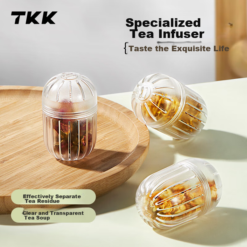 TKK Tea Strainer Tea Infuser Household Tea Brewing Tool Independent Tea Compartm...