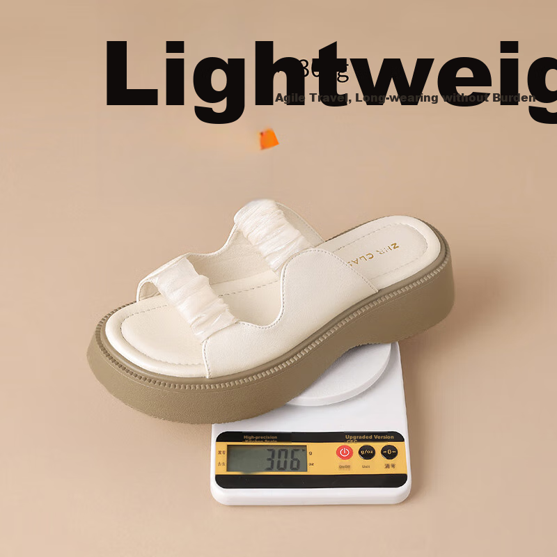 ZHR Women's Slippers, Summer Thick-Soled, Chanel-Style Versatile Outdoor Shoes,...