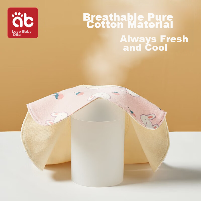 AIBEDILA Baby Drool Bib, Pure Cotton, 360-Degree Rotating, Infant Supplies, Baby...