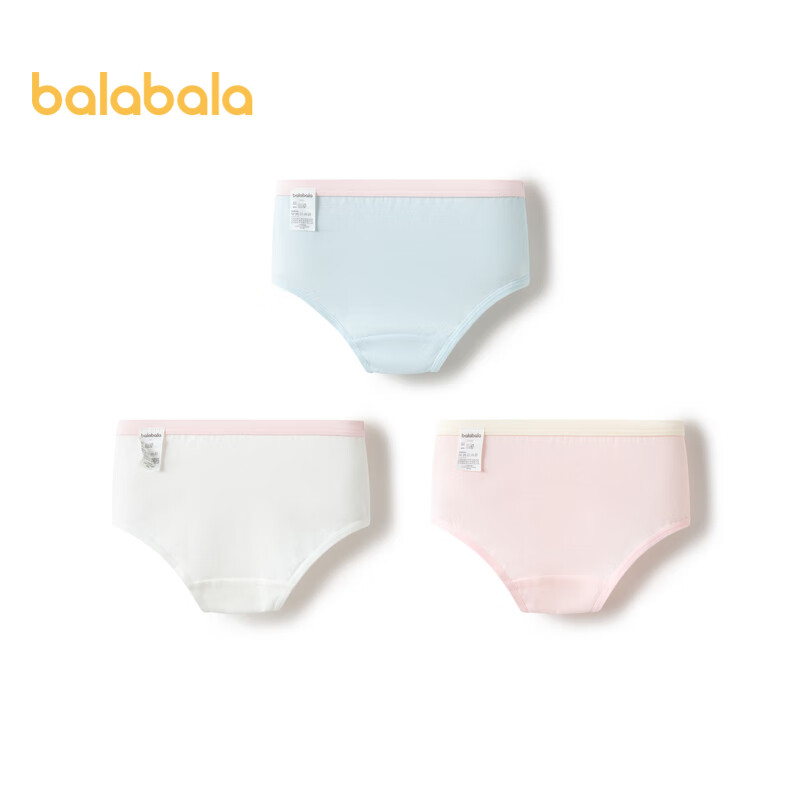 Balabala Children's Cotton Underwear, Girls' Triangle Briefs, for Toddlers And O...