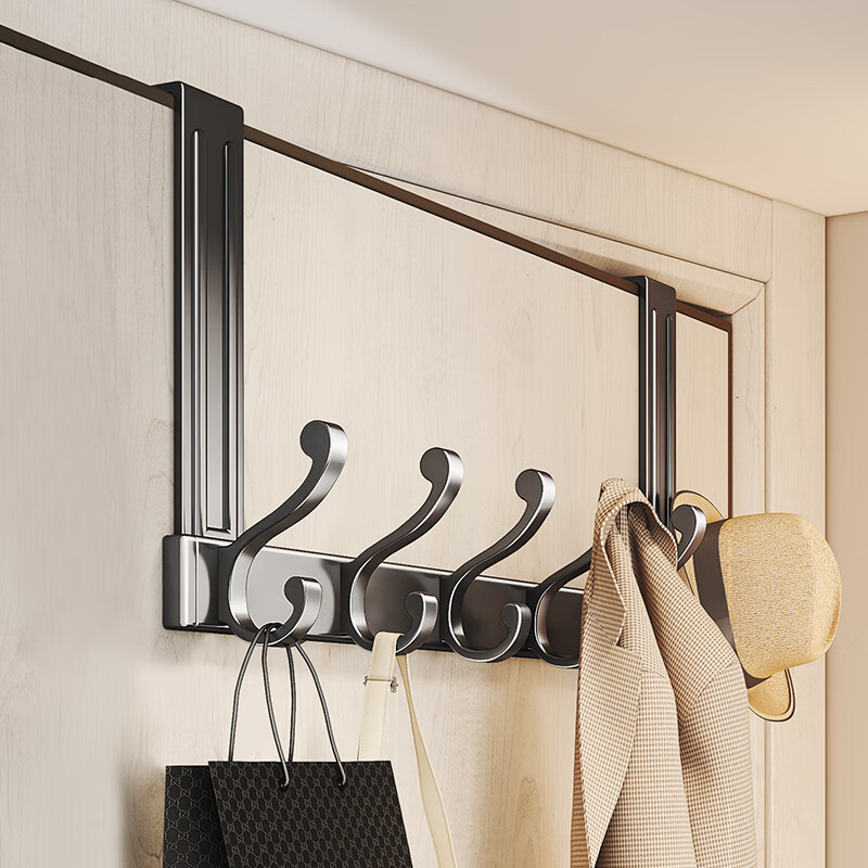 YWEEL Space Aluminum Door Back Hook Clothes Hanger Door Back Hanging Clothes Art...