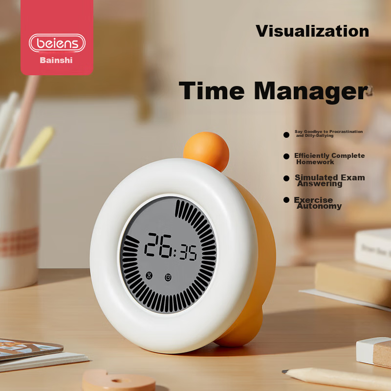 Beinshi Timer, Time Management Tool, Visual Aid for Children's Homework And Stud...
