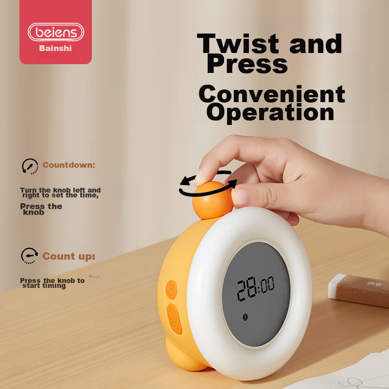 Beinshi Timer, Time Management Tool, Visual Aid for Children's Homework And Stud...