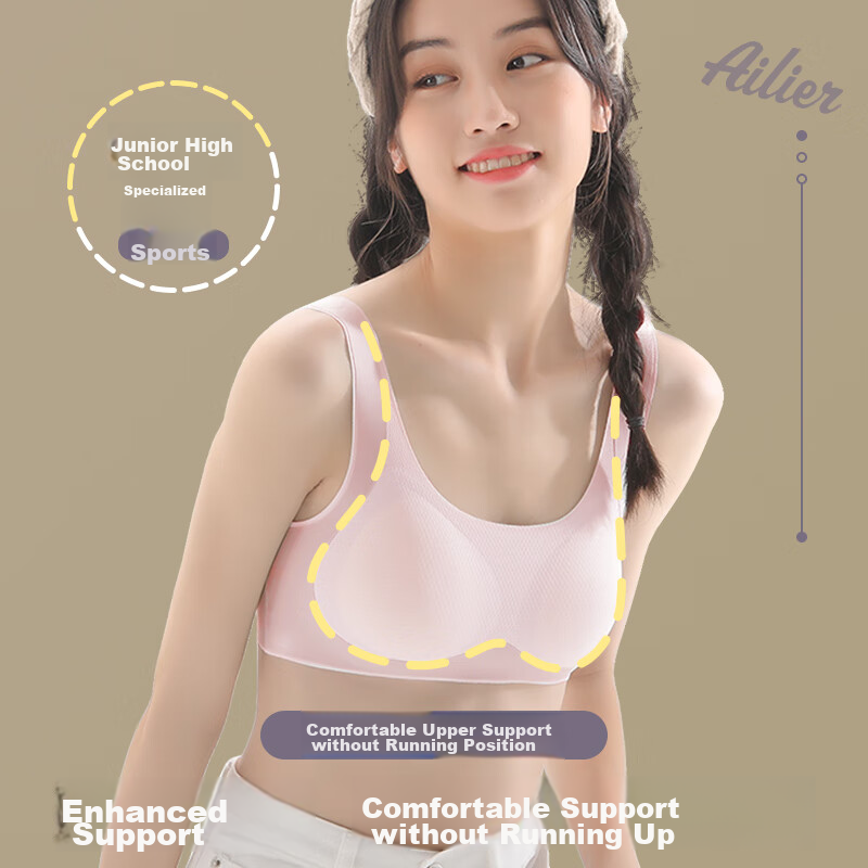 Ailier & Oulala Girls' Underwear, Puberty Bra for Female Students in Middle And...