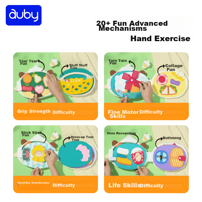 Auby Baby And Toddler Toys, Baby Cloth Book, Lazy Sheep Book, Newborn Gift Box,...