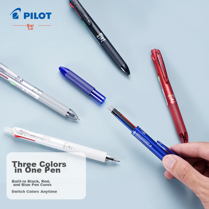 PILOT New Three-Color Retractable Erasable Pen Gel Pen for Journaling, Students,...