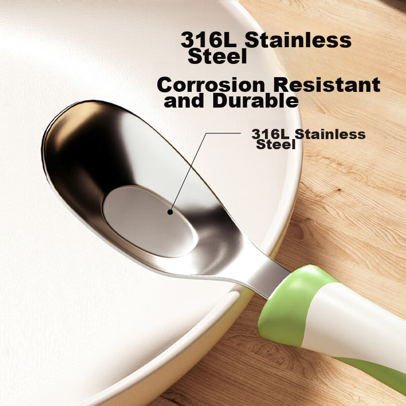 Baoshi Baby Spoon, Infant Yuanbao Spoon, Complementary Food Spoon, 316 Stainless...