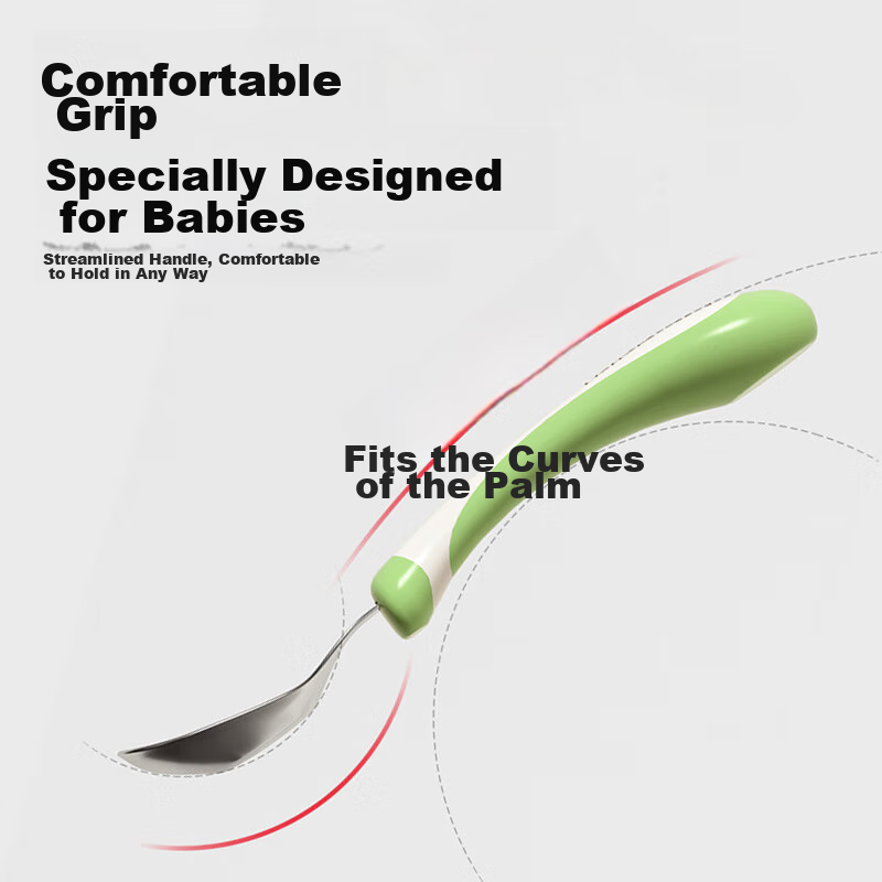 Baoshi Baby Spoon, Infant Yuanbao Spoon, Complementary Food Spoon, 316 Stainless...