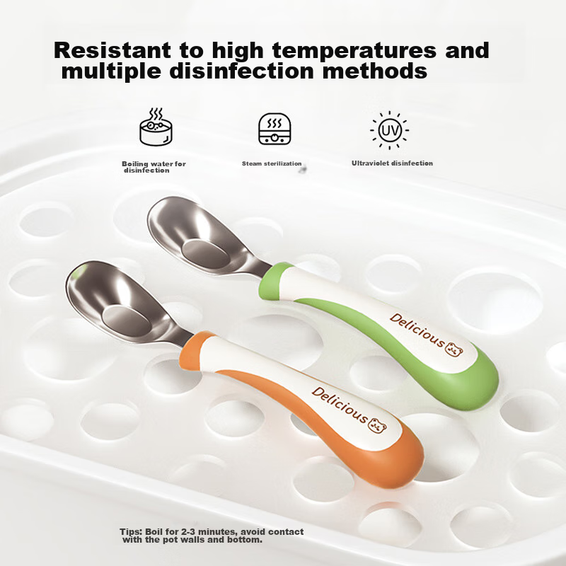 Baoshi Baby Spoon, Infant Yuanbao Spoon, Complementary Food Spoon, 316 Stainless...