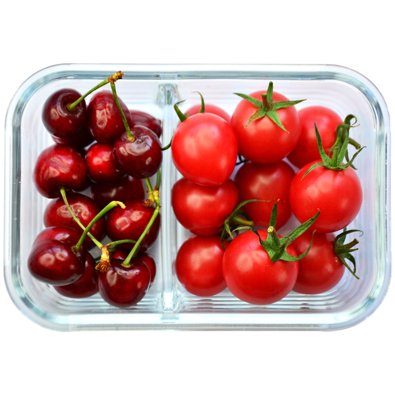 BestHA High Borosilicate Glass Lunch Box for Office Workers, Microwave And Refri...