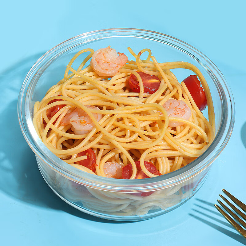 Baijie High Borosilicate Glass Lunch Box for Office Workers, Microwave And Refri...