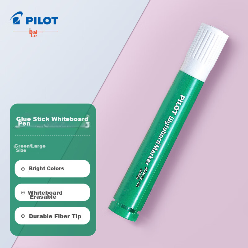 PILOT Large Capacity Whiteboard Marker, Water-Based Erasable, Thick Barrel Marke...