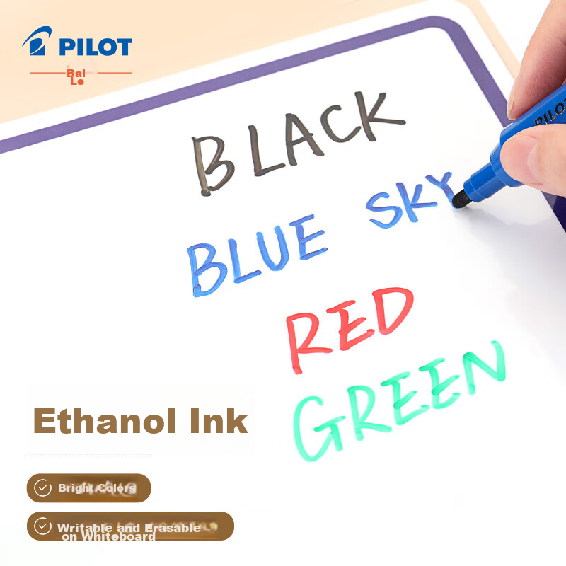 PILOT Large Capacity Whiteboard Marker, Water-Based Erasable, Thick Barrel Marke...