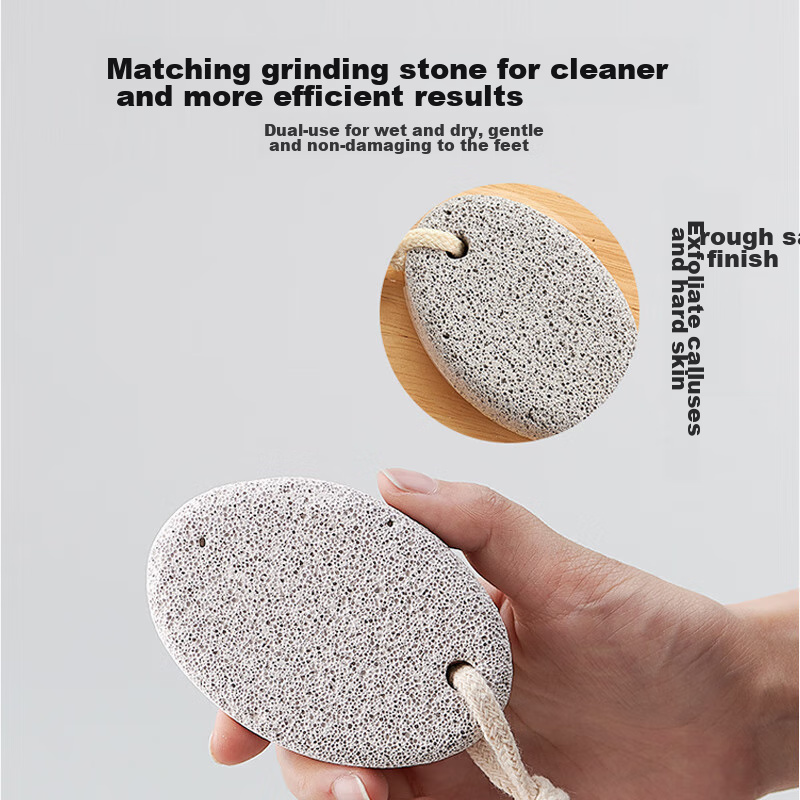 Baoshi Foot File 2-Piece Set, Foot Scrubber, Foot Stone, Foot Scraper, Dead Skin...