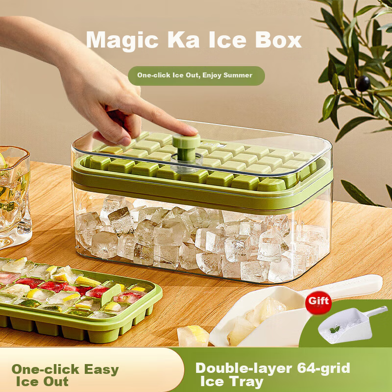 Baijie Ice Cube Mold, Ice Maker Mold, Ice Cube Maker, Ice Tray, Thickened Ice Cu...