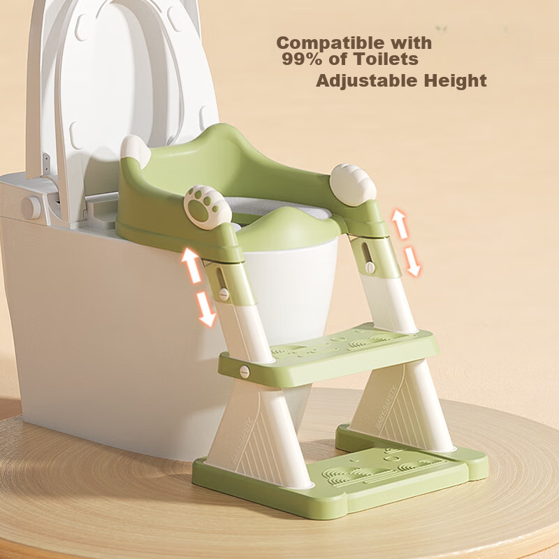 Beiyibao Children's Toilet Seat, Stair-Style, for Boys And Girls, Foldable Steps...