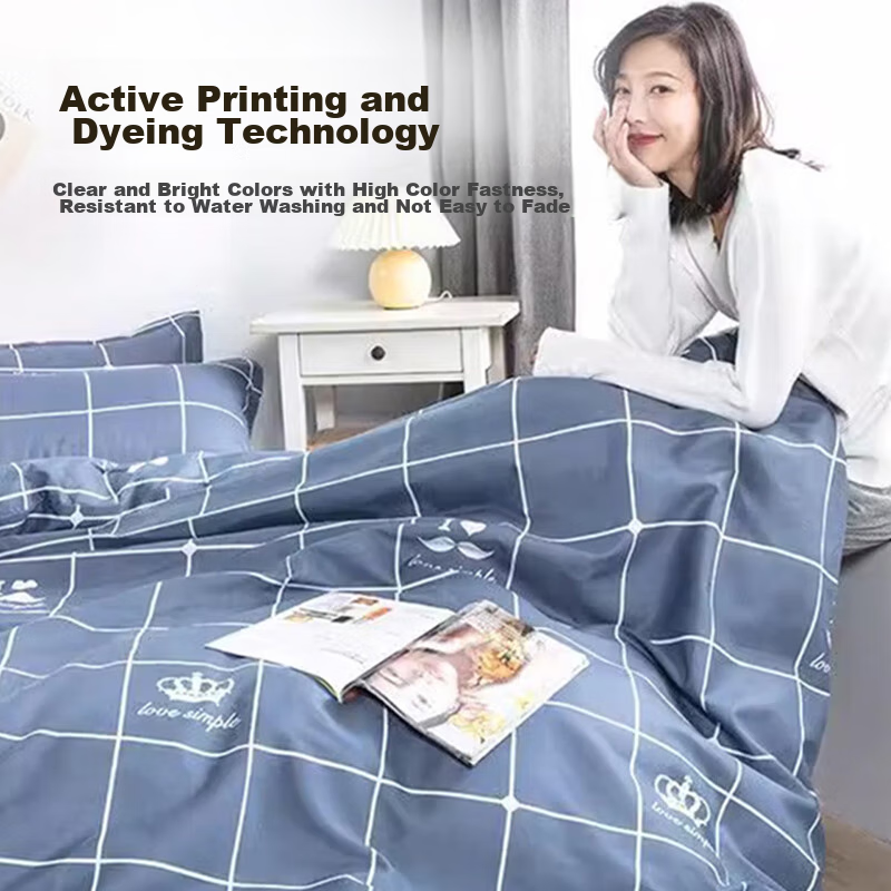 Aiwei Bedding Set for Autumn And Winter, Brushed Double Bed Sheet, Duvet Cover,...