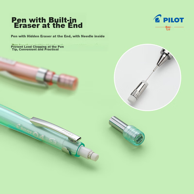 PILOT S3 Drawing Mechanical Pencil 0.4, Transparent Purple + Neox Graphite Mecha...