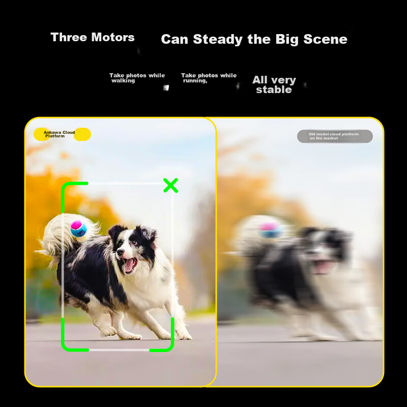 Aochuan Smartphone Stabilizer, Anti-Shake, Compact And Portable, Foldable, Vlog...