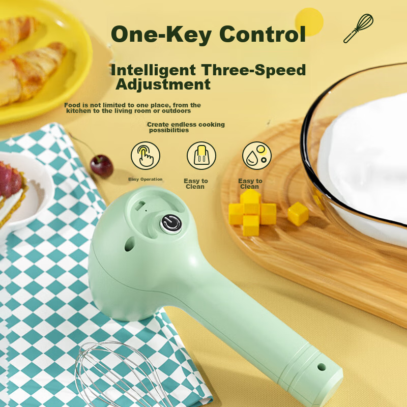 Baoshi Handheld Wireless Electric Egg Beater, Mini Multifunctional Milk Frother,...