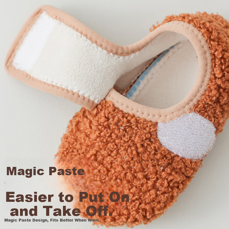 Babyprints Baby Floor Socks Autumn and Winter Plus Velvet Baby Socks Indoor Soft...