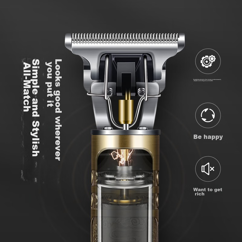 AUX Hair Clipper, Electric Trimmer for Adults, Hair Carving Electric Shaver, Hai...