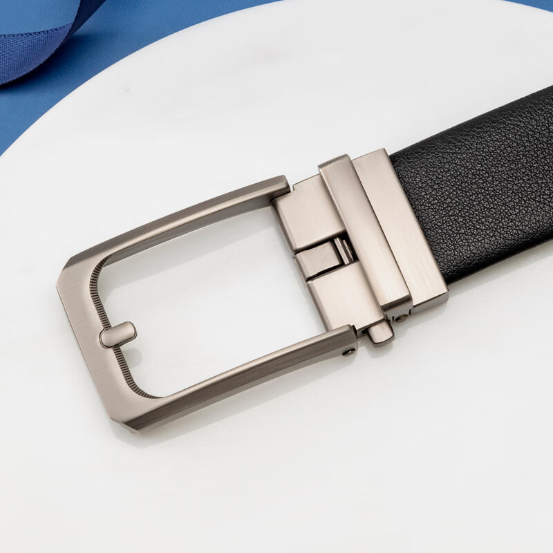 Aokang Men's Automatic Buckle Business Gift Box Belt Top Layer Cowhide Belt Birt...