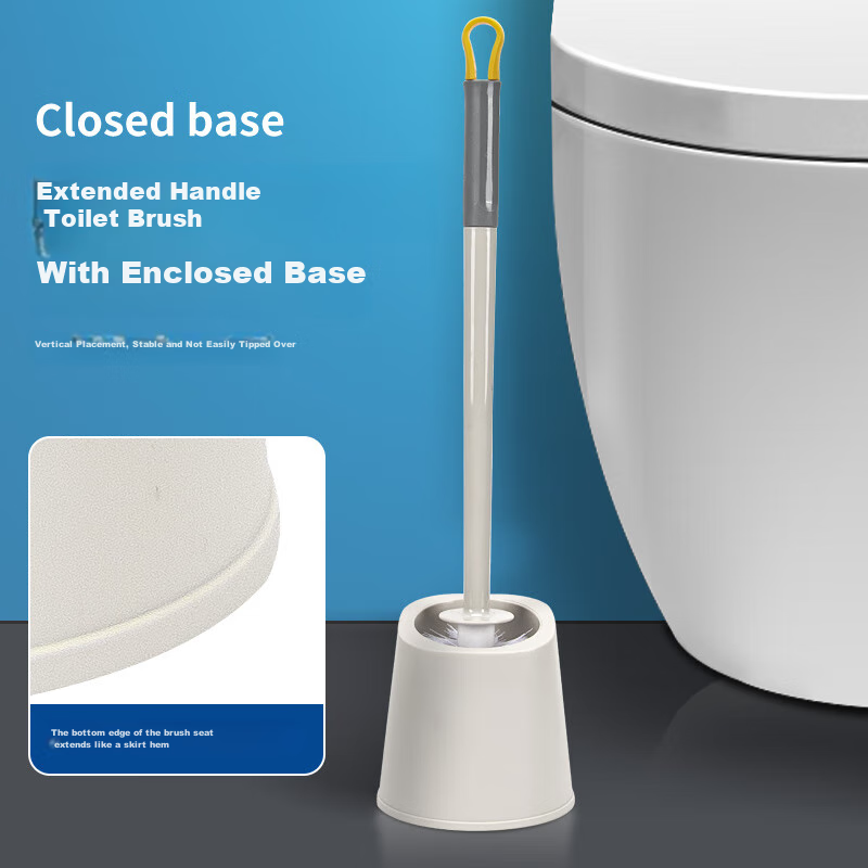 Bendi Extended Handle Toilet Brush Set, Bathroom Cleaning Brush, Toilet Cleaning...