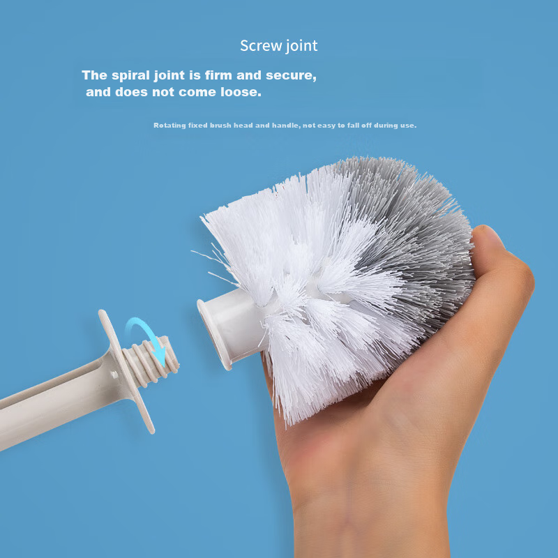 Bendi Extended Handle Toilet Brush Set, Bathroom Cleaning Brush, Toilet Cleaning...