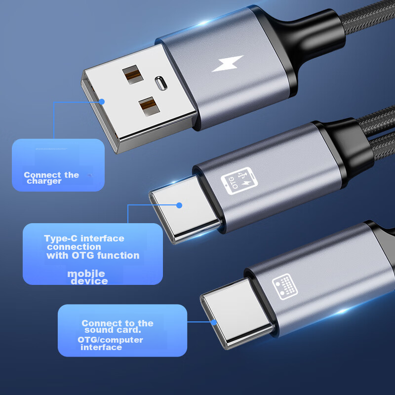 Biaze Microphone Sound Card Live Streaming OTG Cable, Live Streaming Sound Card...