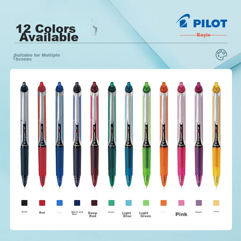 PILOT BXRT-V5 Retractable Gel Pen, Tuo Wang Rollerball Pen, Multi-Color Gel Ink...