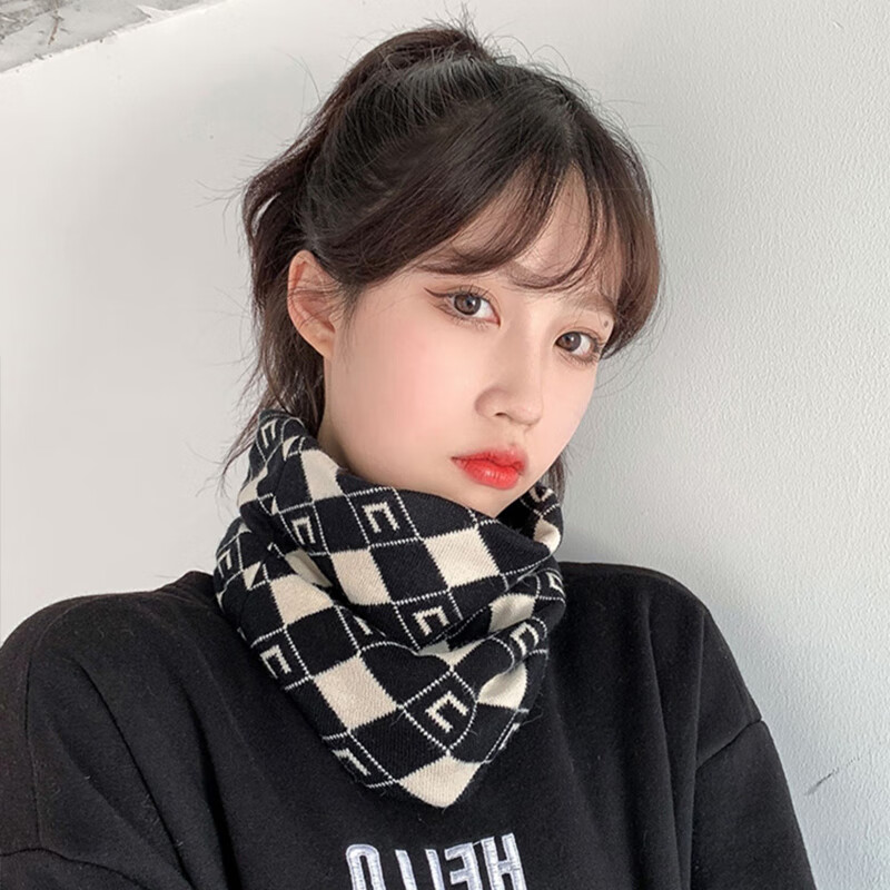 Bowonic Neck Gaiter, Winter Women's Korean Style, Versatile Ear-Hanging, Windpro...