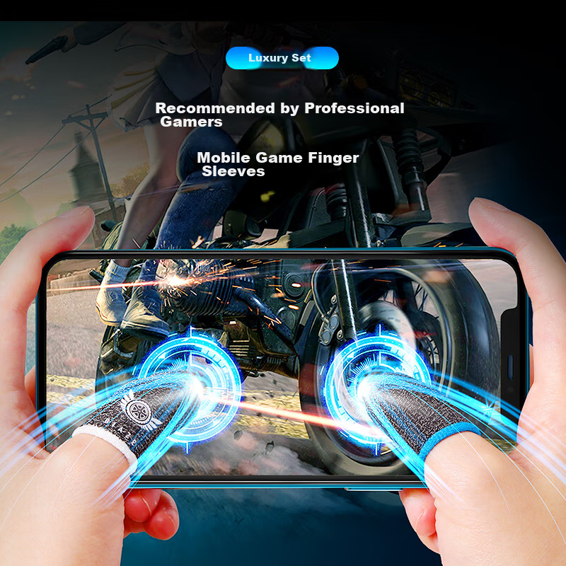 BIAZE Gaming Finger Sleeves [20-Pack] Professional Mobile Phone And Tablet E-Spo...