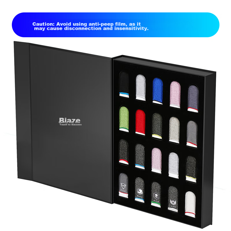 BIAZE Gaming Finger Sleeves [20-Pack] Professional Mobile Phone And Tablet E-Spo...