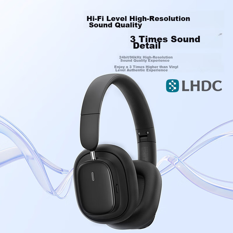 Baseus H1i Dual Gold Edition Over-Ear Bluetooth Headphones, Active Noise Cancell...