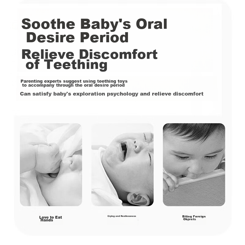 Baoshi Baby Teether, Infant Teething Toy, 3-4 Months Oral Stage Toy, Nano Silver...