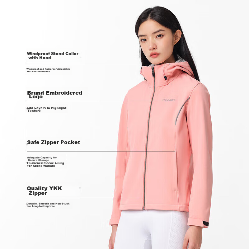 Pelliot Outdoor Softshell Jacket, Spring Men's And Women's Hiking And Mountainee...