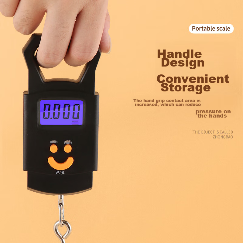 Baijie Portable Electronic Scale, Handheld Kitchen Scale, Commercial Spring Elec...